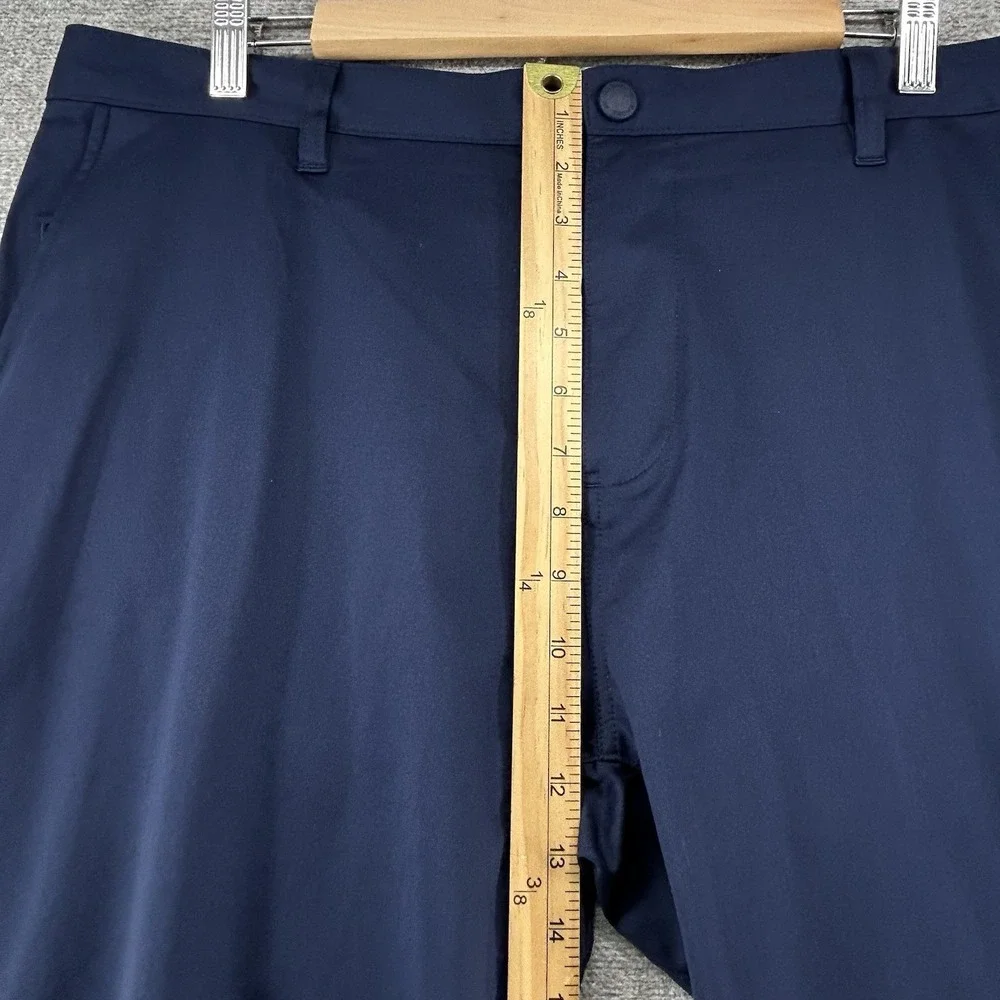 Rhone Commuter Tapered Pants Men Size 38‎ Blue Golf Zip Ankle